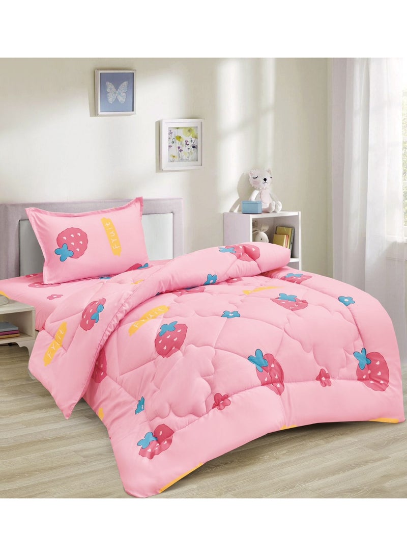 Ming Li Kids Bedspread Set 3 Pieces – Soft Fabric with Medium Filling for Positive Energy and Peaceful Sleep - Image 1